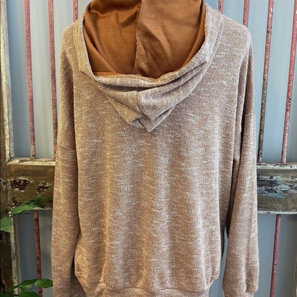 White Birch Rust Heathered Hoodie - Picture 9 of 9
